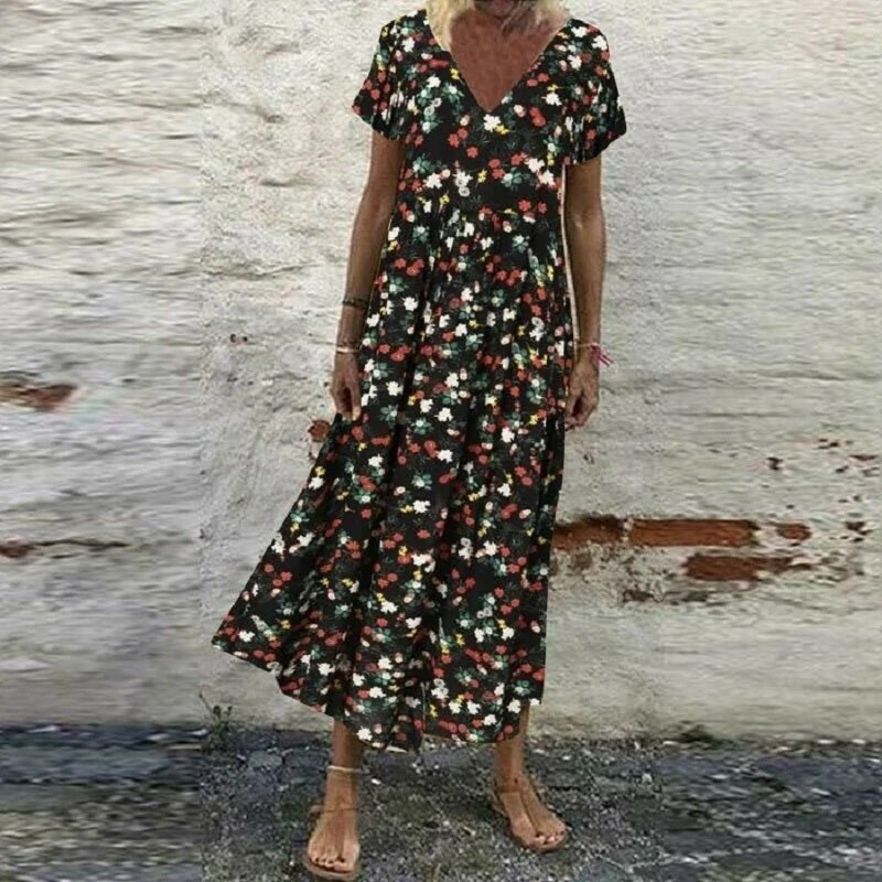 Ana Loose Floral Dress - Kvasim (North America)