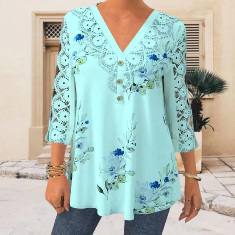 Chinny Sleeve Lace Blouse - Kvasim (North America)