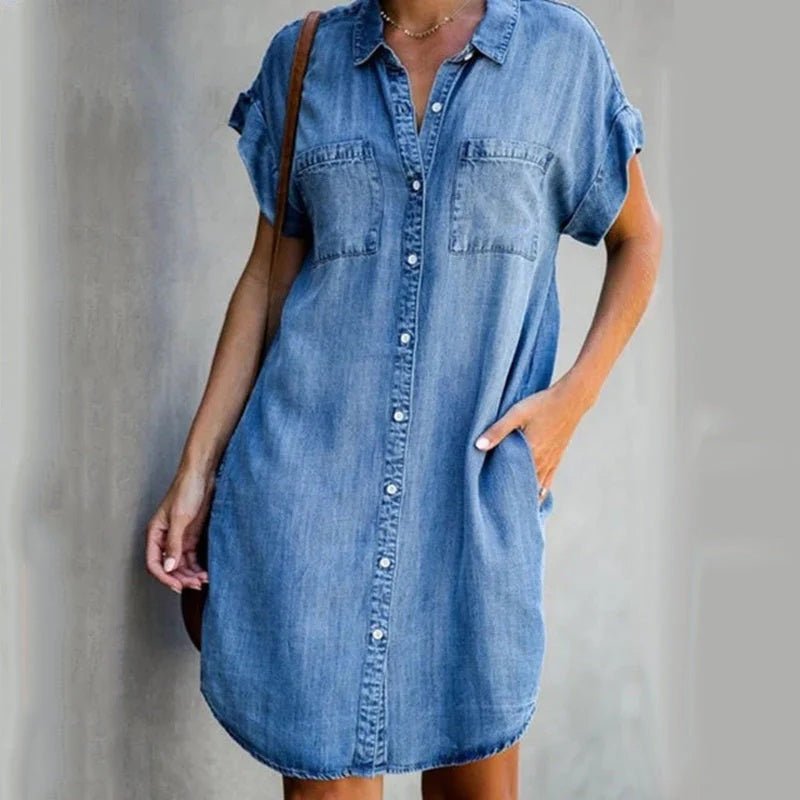 Darlene Denim Dress - Kvasim (North America)