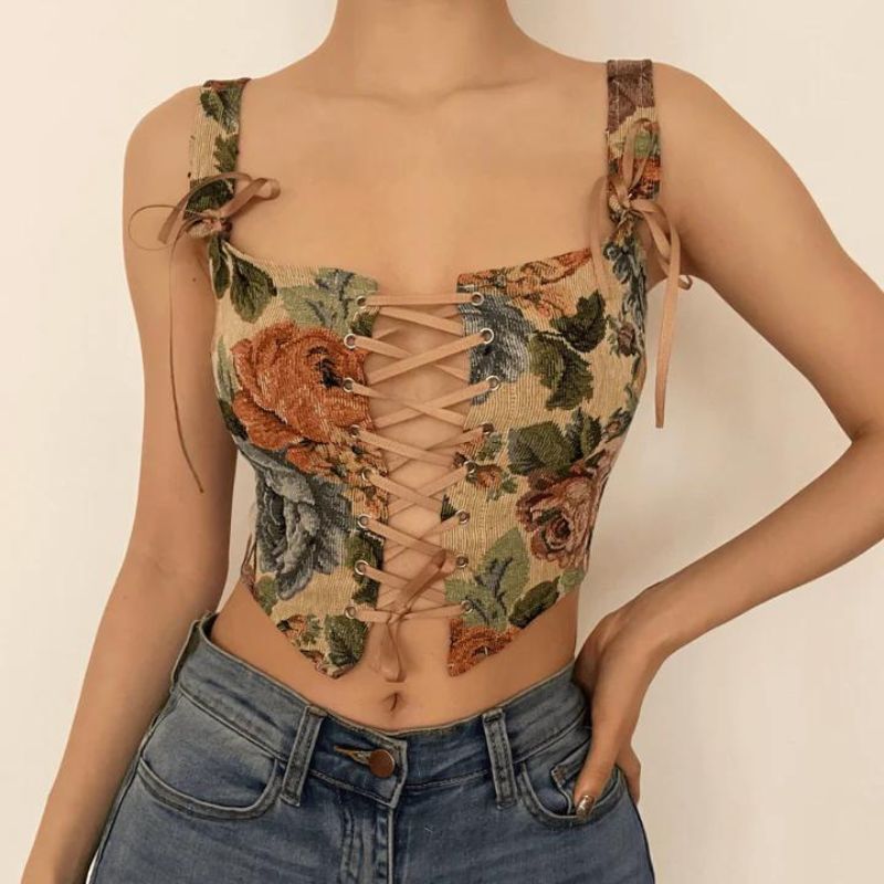 Eliza Print Crop Top - Kvasim (North America)