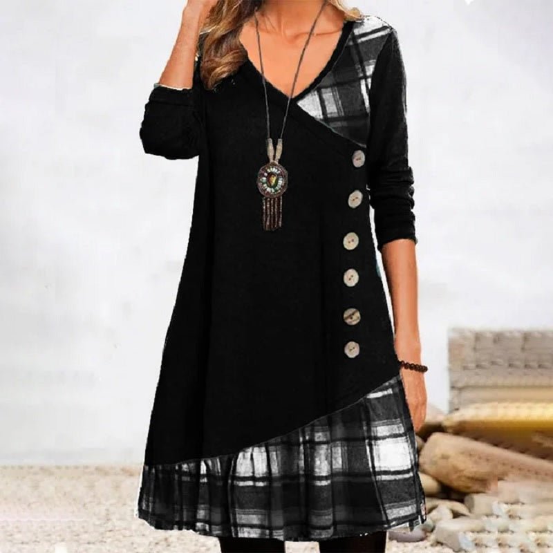 Telly Plaid Dress - Kvasim (North America)